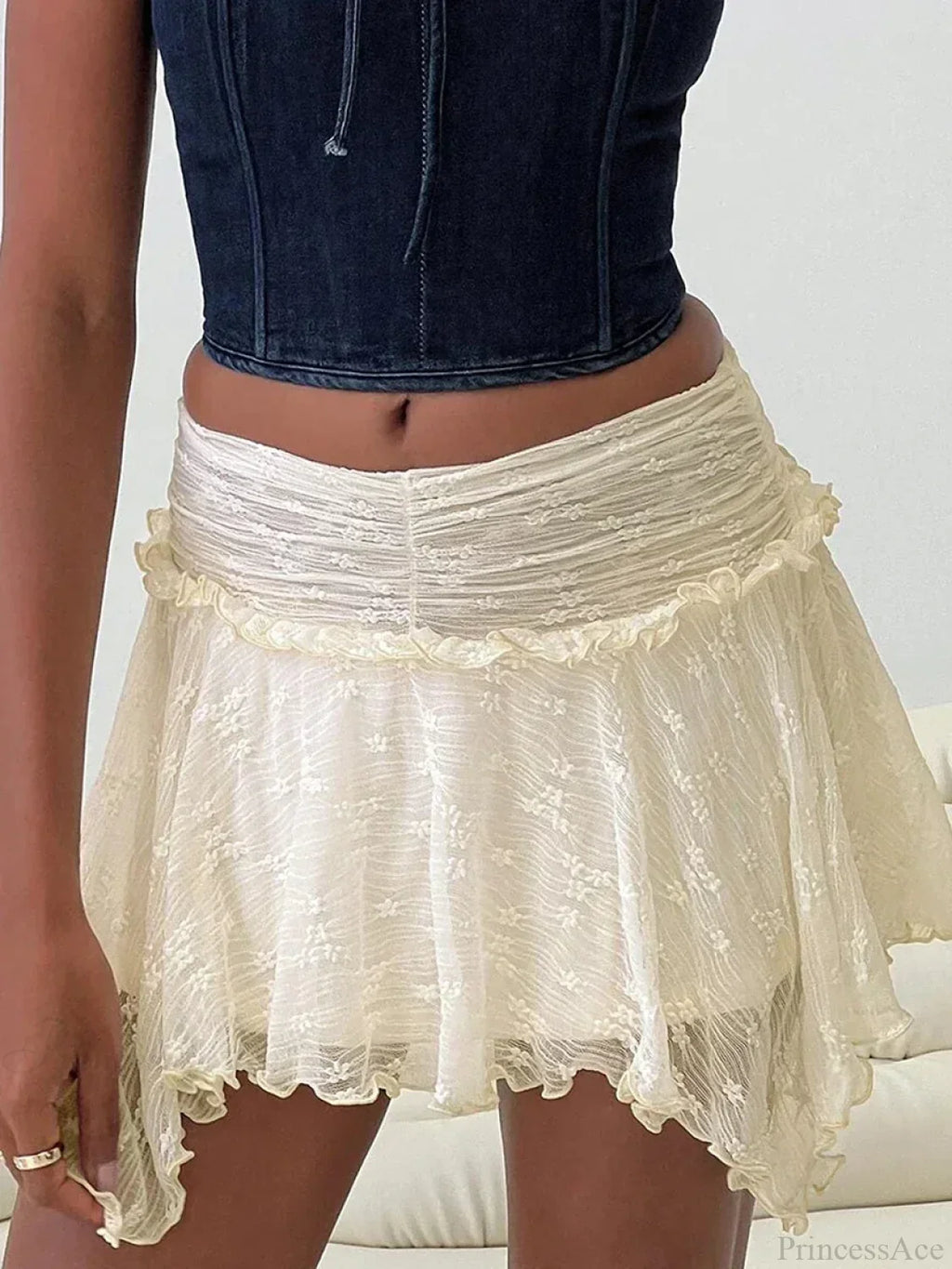 Fairy Grunge Layered Ruffle Skirt