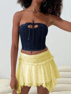 Fairy Grunge Layered Ruffle Skirt