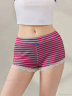 Fairycore Bow Lace Trim Short
