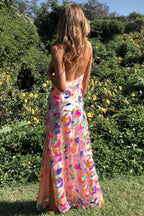 Helene Floral Slit Dress