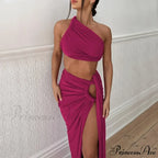 Fashion Asymmetric Sleeveless Maxi Dress