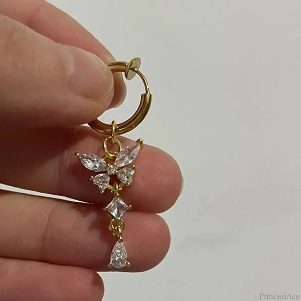 Fashion Butterfly Gothic Fake Belly Ring