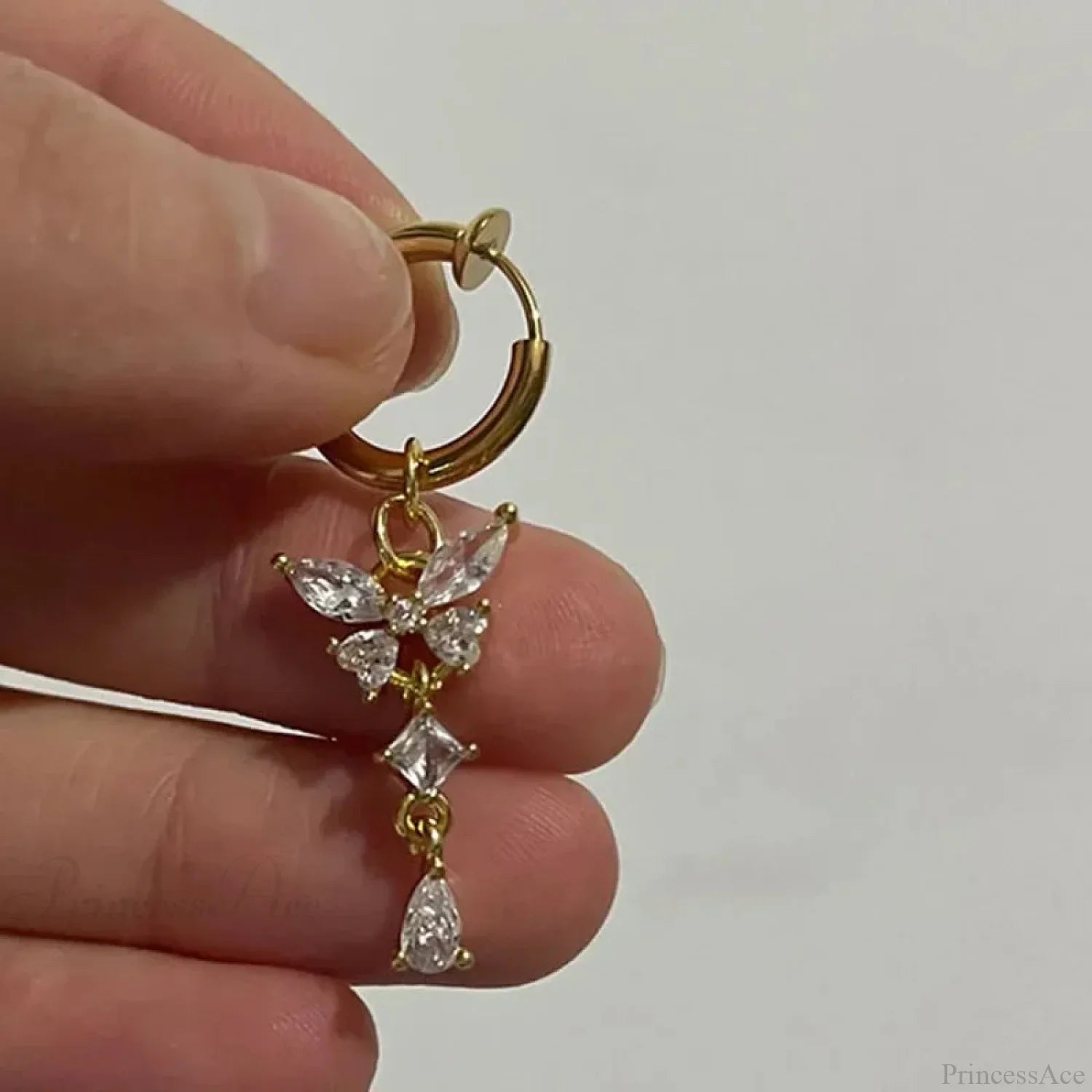 Fashion Butterfly Gothic Fake Belly Ring