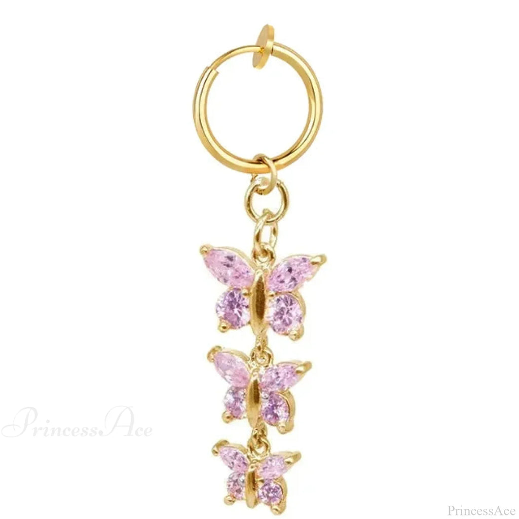 Fashion Butterfly Gothic Fake Belly Ring