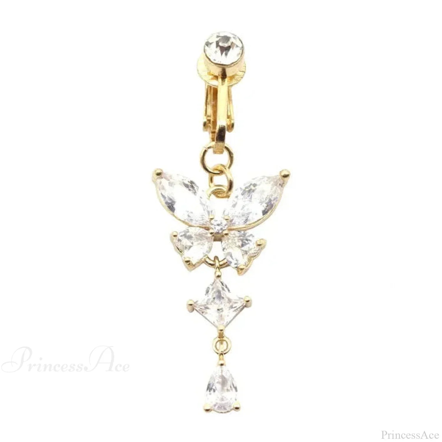 Fashion Butterfly Gothic Fake Belly Ring
