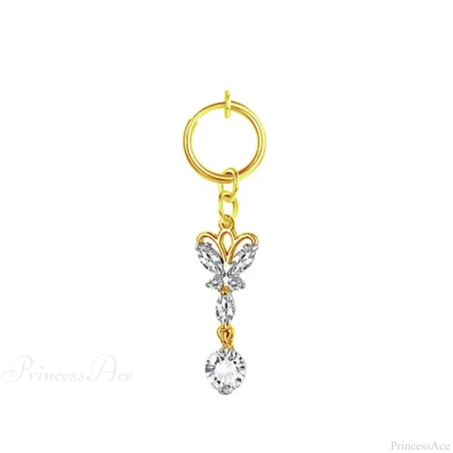Fashion Butterfly Gothic Fake Belly Ring