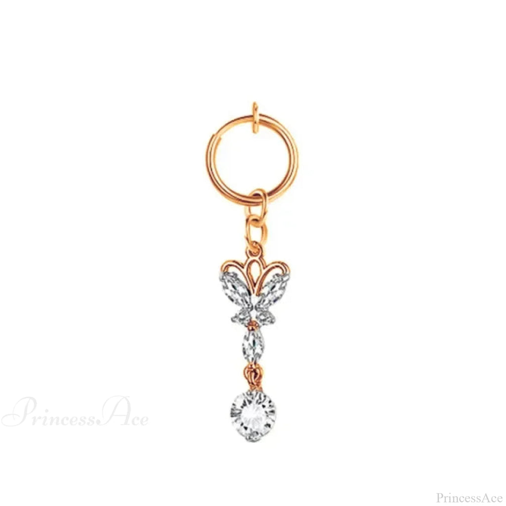 Fashion Butterfly Gothic Fake Belly Ring