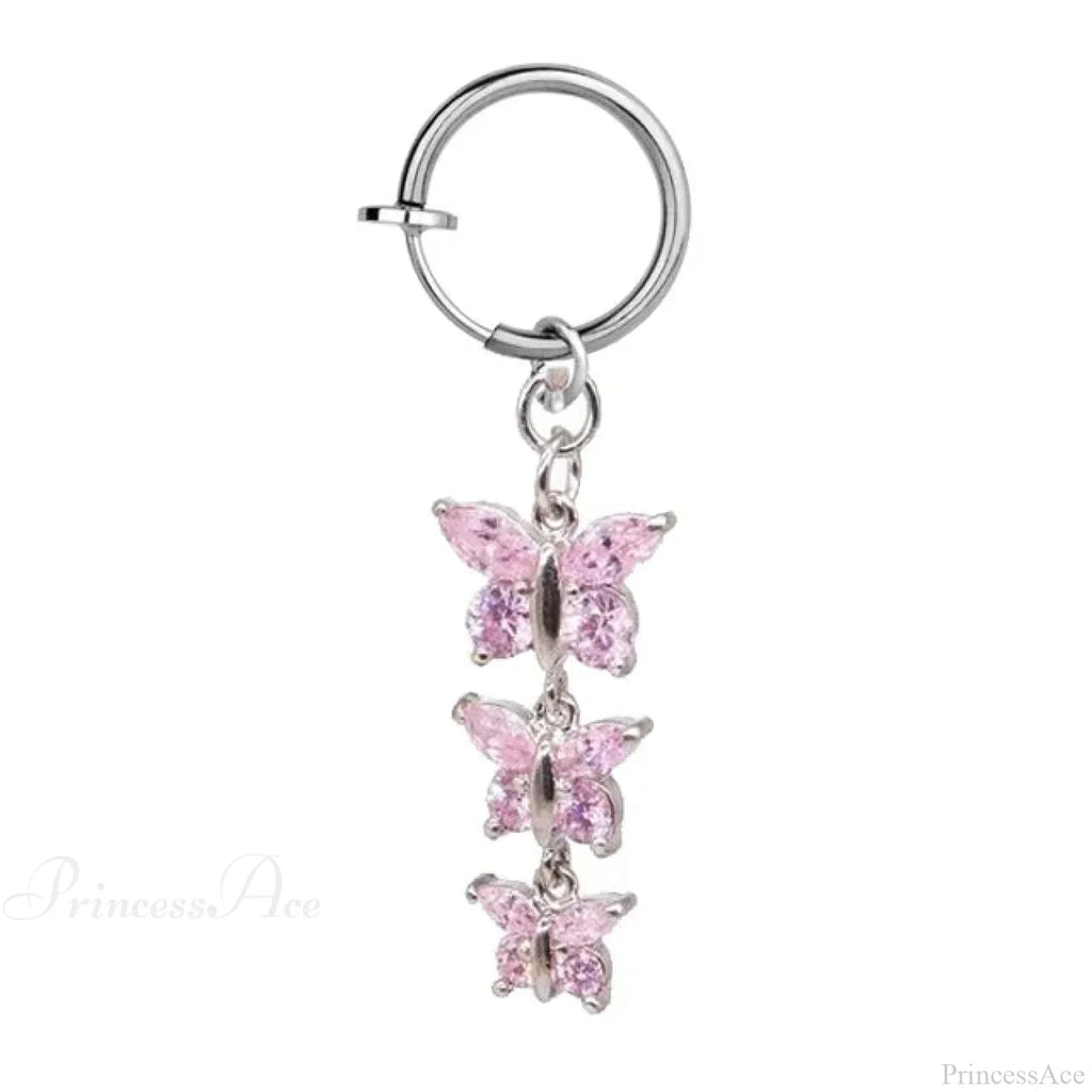 Fashion Butterfly Gothic Fake Belly Ring