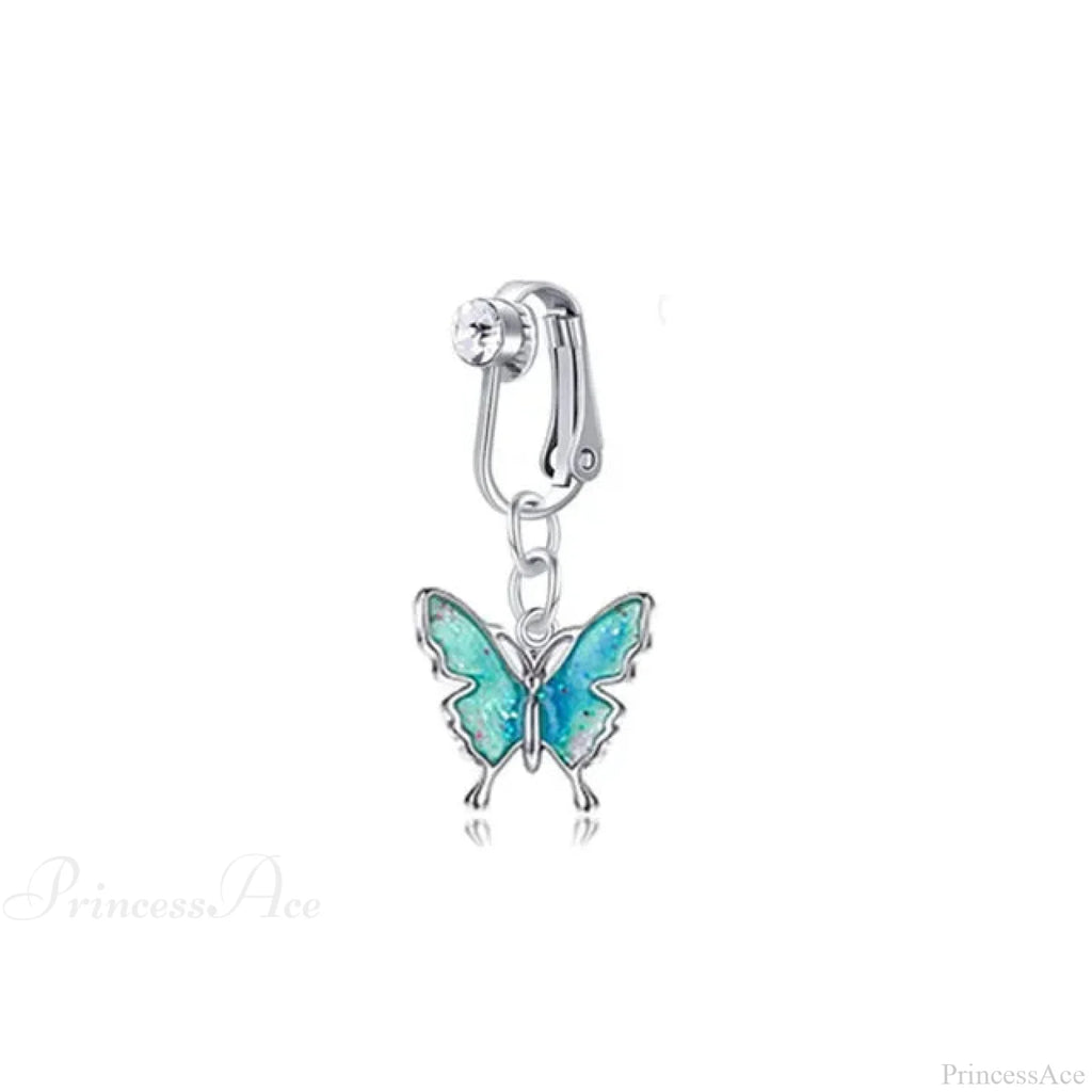 Fashion Butterfly Gothic Fake Belly Ring