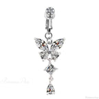 Fashion Butterfly Gothic Fake Belly Ring