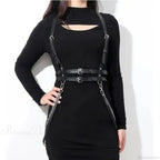 Fashion Dark Harness Waist Belt