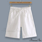 Fashion Elastic Waist Loose Shorts
