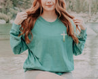 Fashion Individuality Cross Duplex Trend Art Jesuits Hoodie