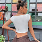 Fashion Slim Square Neck Tank Tops