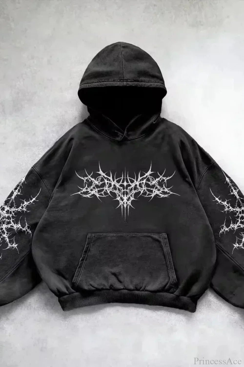 Fashion Trend Fleece Padded Zipper Hoodie