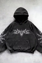Fashion Trend Fleece Padded Zipper Hoodie