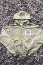 Fashion Trend Fleece Padded Zipper Hoodie