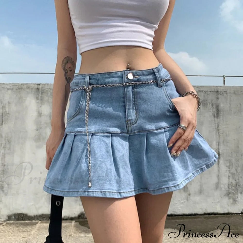 Fashion Y2K Demin Skirt