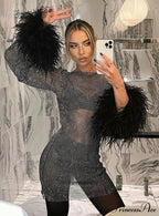 Fashionable Mesh Women's Dress