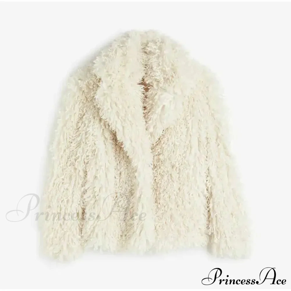 Faux Fur Stylish Fringe Coat