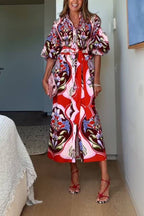 Dress Phoebe Print Red
