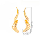 Asymmetrical Twist Geometric Stud Earrings