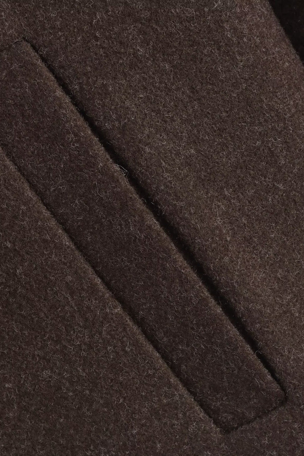 Oversized Zip Wool Jacket