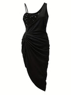 Jimena Elevated Asymmetrical Cocktail Dress Designer Edit