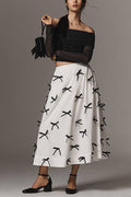Bows Midi Skirt