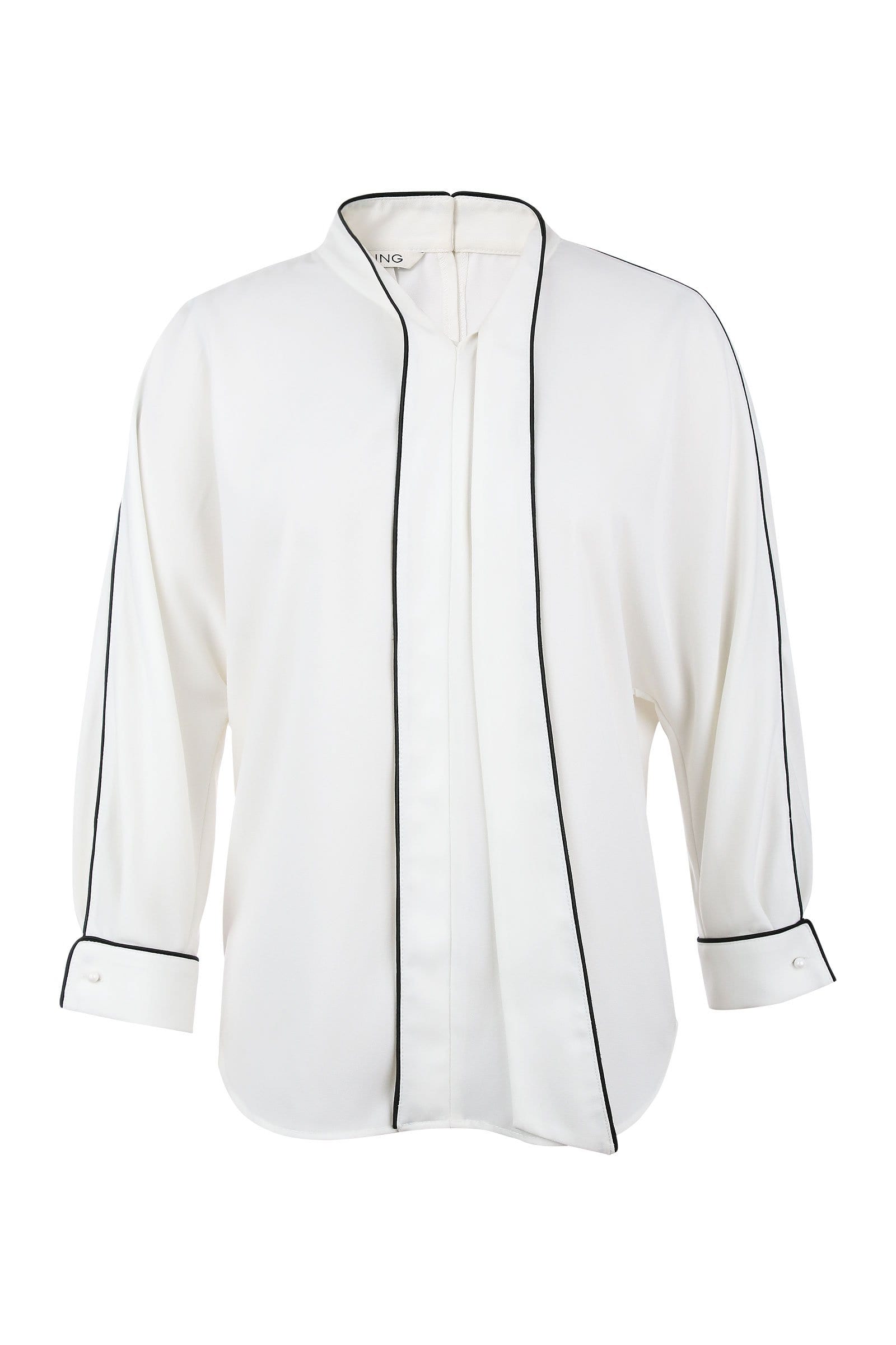 Bolt White Contrast Top
