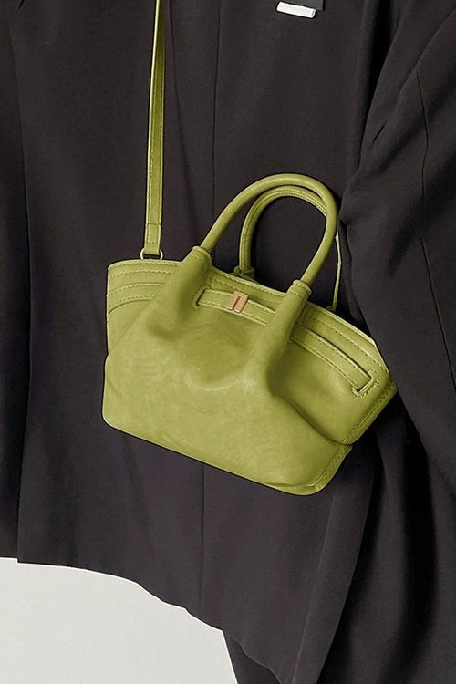 Solid Color Vintage Minimalist Dumpling Bag