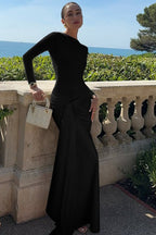 TieWaist Bodycon Maxi Work Dress