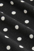 Polka Dot Low Back Slim Fit Short Sleeve Tank Top