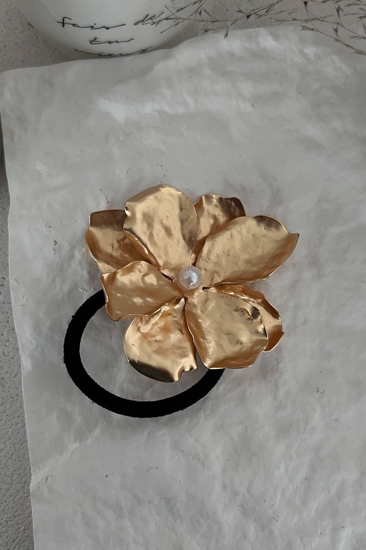 Floral Design Alloy Hair Cuff