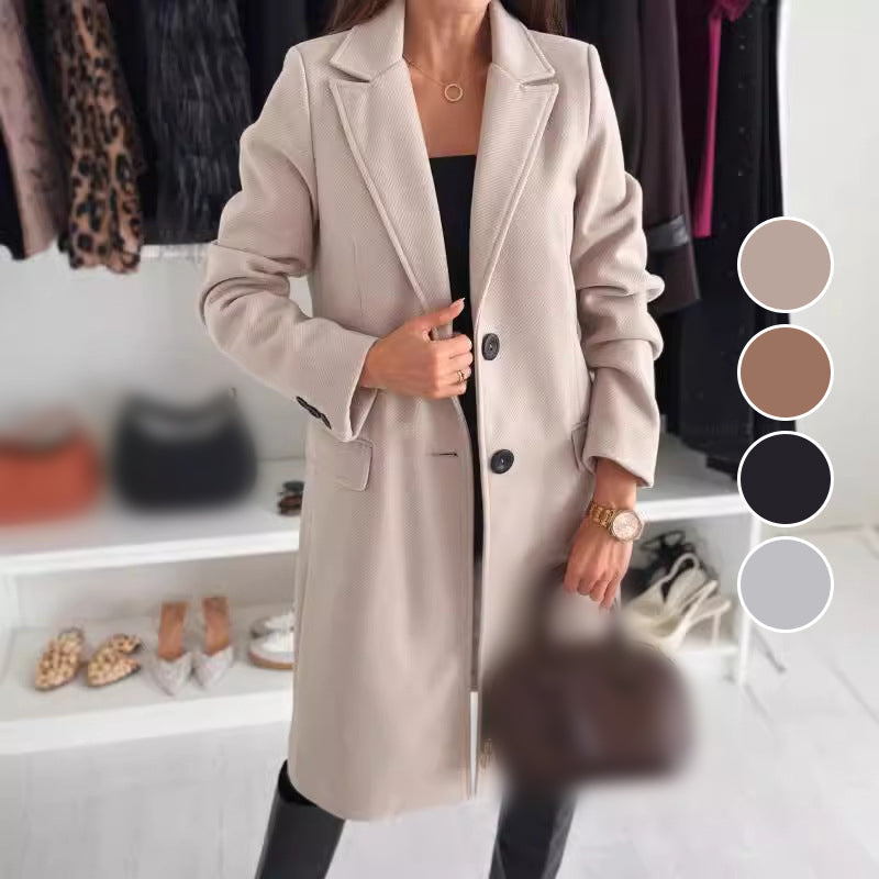 Elegant Tailored Long Coat