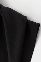 Double Layer Sheer Black High Slit Bodycon Skirt