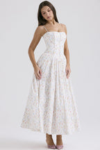 Romantic Tiered  A-Line Floral Dress