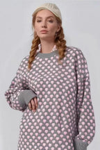 Strawberry Jacquard Knit Sweater
