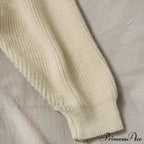 Female Solid Casual Chic Short Knitted Cardigans