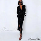 Female Warm Thick Party Long Dresses