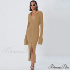 Female Warm Thick Party Long Dresses