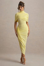 Sexy Slim Ruched Backless Chic Formal Dress