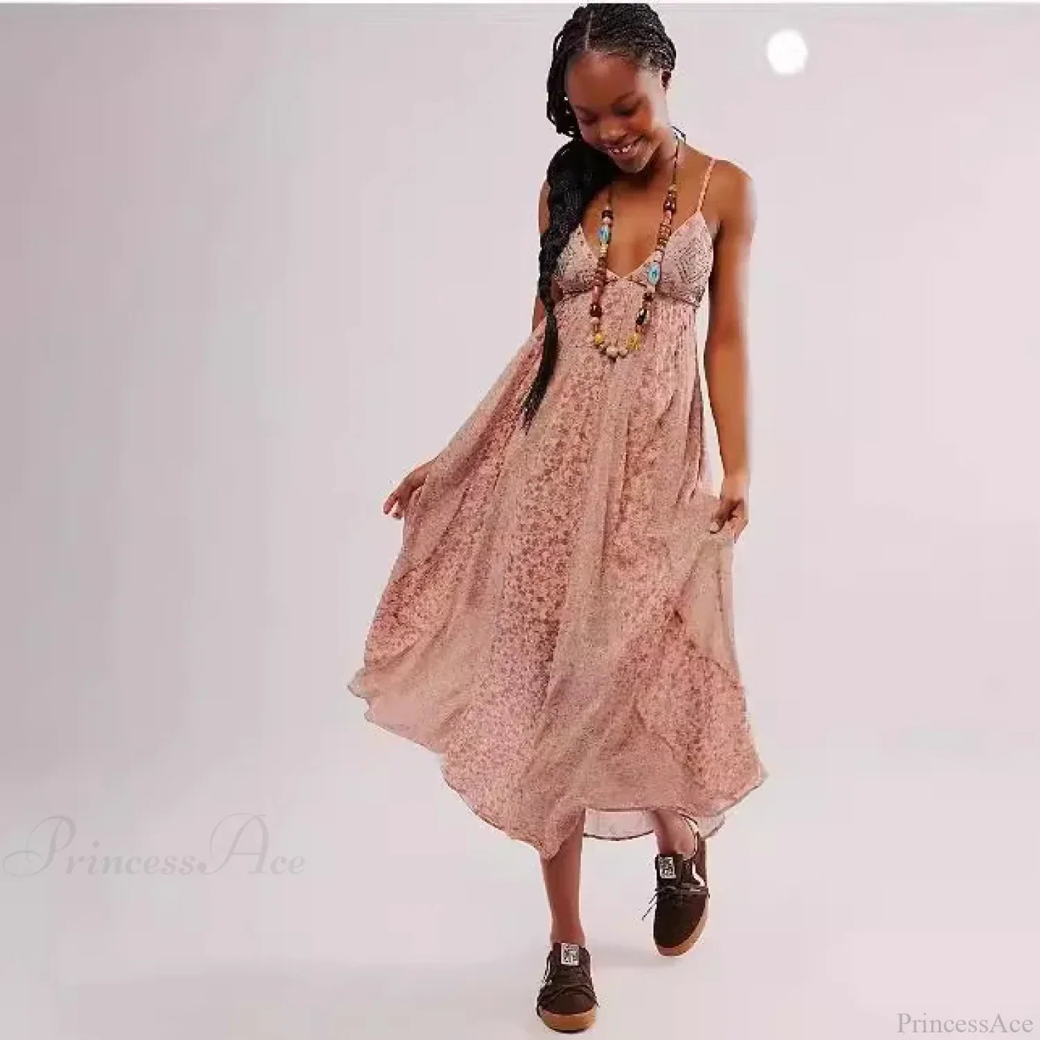Fine Chiffon Floral Boho Dress