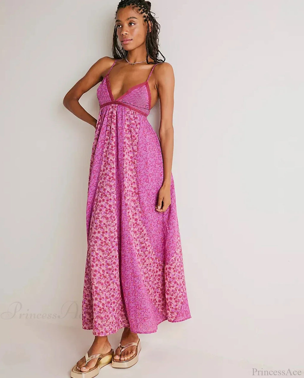 Fine Chiffon Floral Boho Dress
