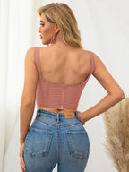 Boning Mesh Corset Top