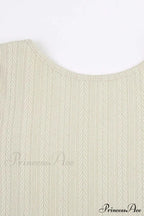 Flares Sleeve Backless Cable Knit Dress