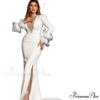 Floor-Length Chiffon Lace Exquisite Prom Women Dress