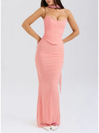 Flora Strapless Top & Skirt Set