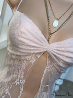 Floral Crop y2k Spaghetti Strap Sleeveless Lace Camisole Women Halter Tank Streetwear Tank top
