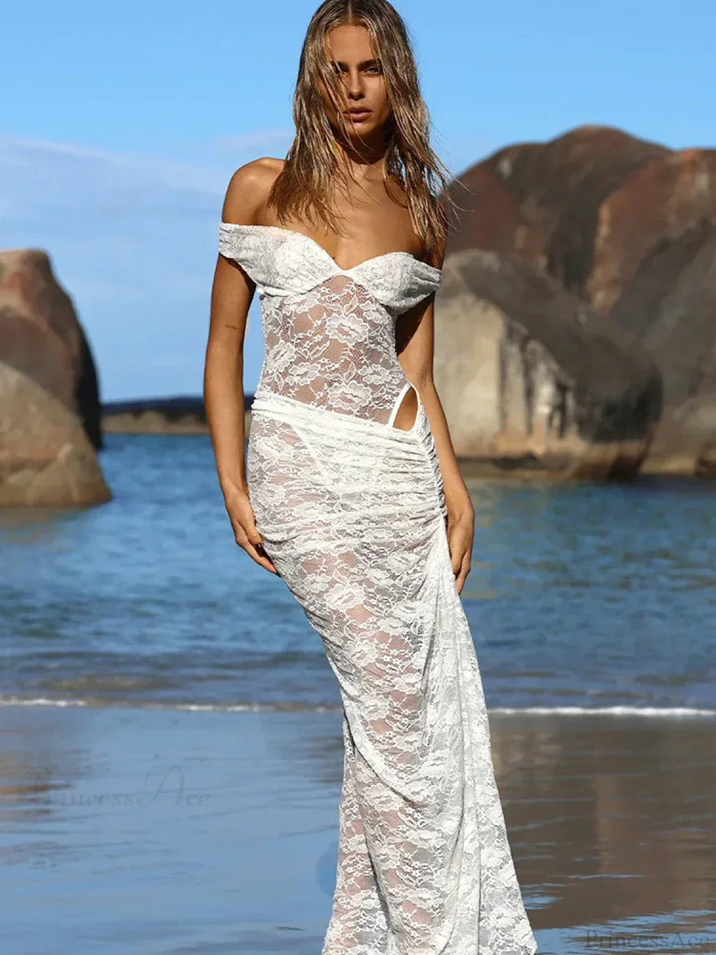 Floral Lace Skirt Suit Vacation Two Piece Set